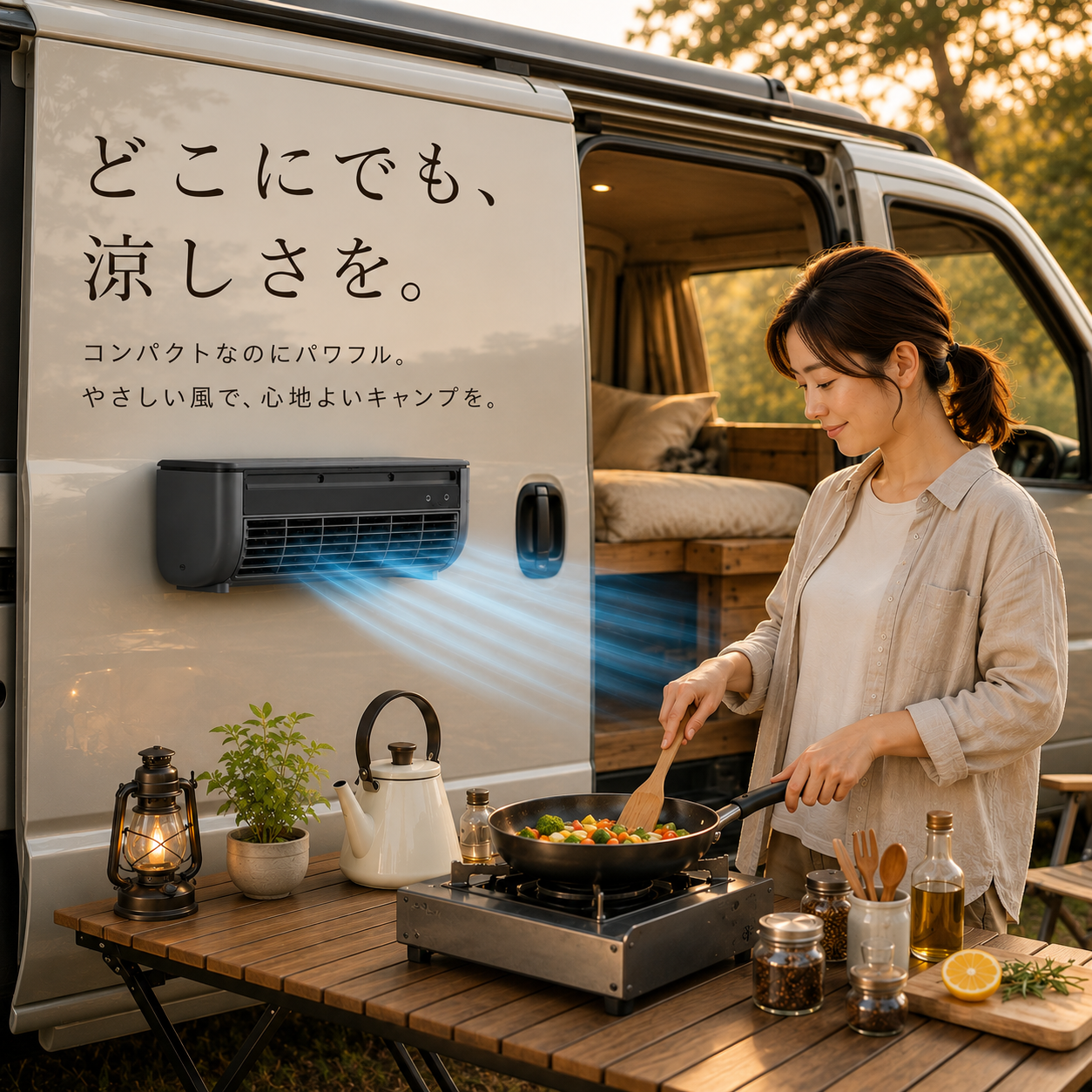 Ryo Cooler | 車中泊・キャンプ用 充電式冷風機